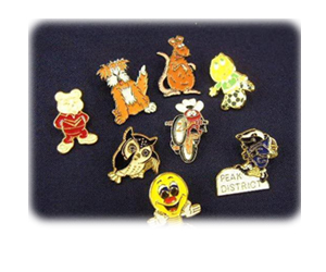 base metal enamel badges
